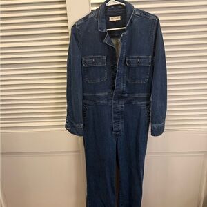 Madewell Women’s Dark Blue Denim Jumpsuit